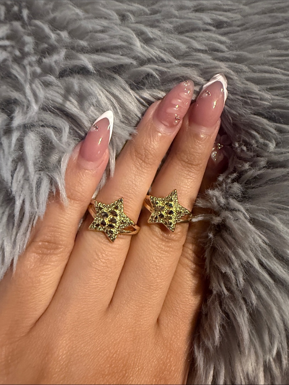 New women’s gold plated nugget ring